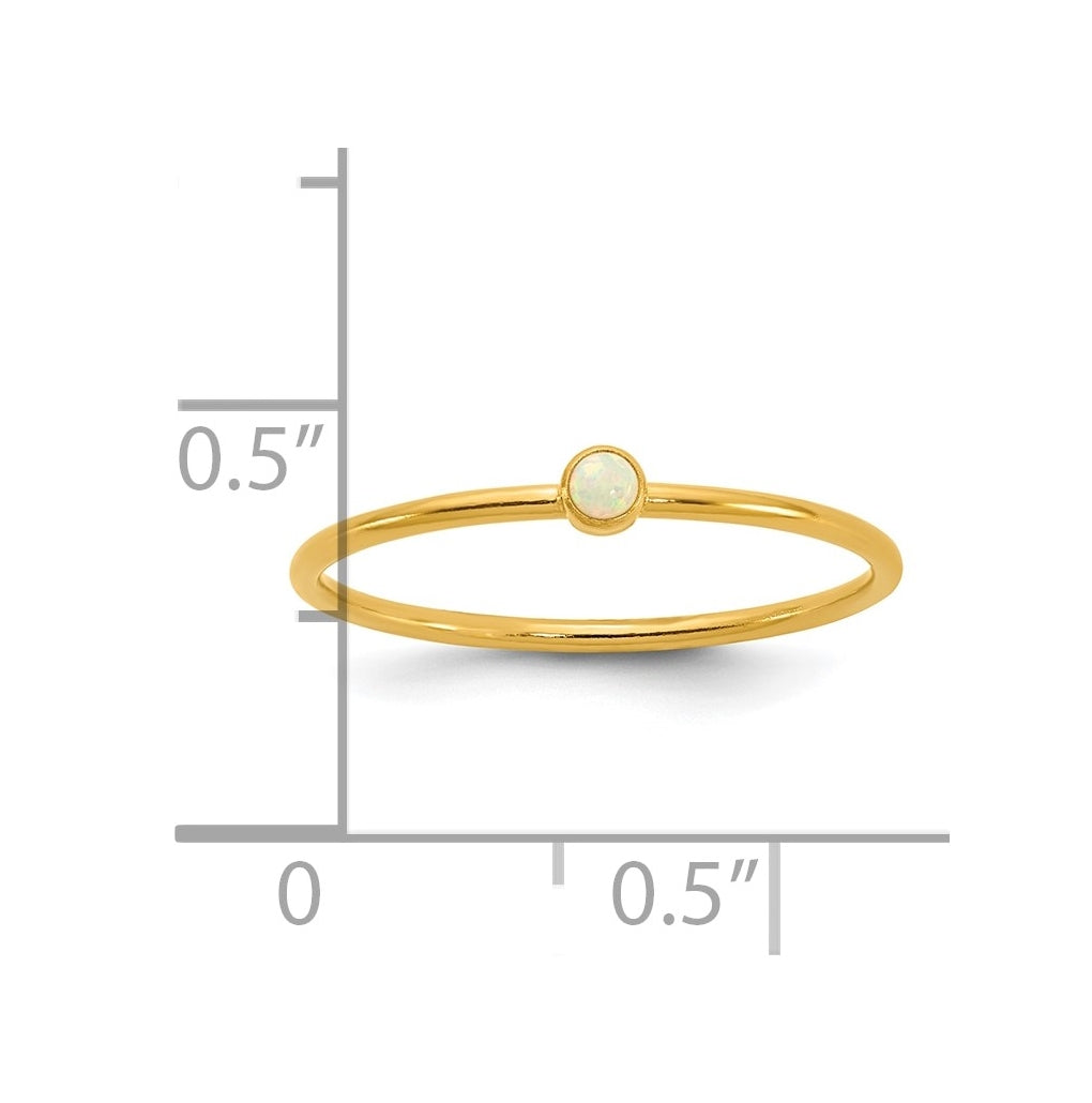 1/20 14K Gold Filled Bezel 1.0mm Stacking Ring