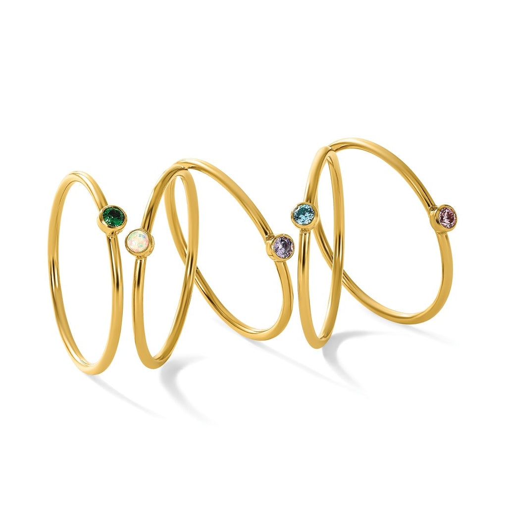 1/20 14K Gold Filled Bezel 1.0mm Stacking Ring