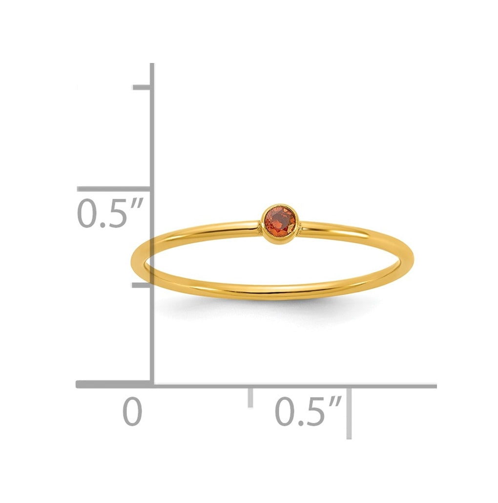 1/20 14K Gold Filled Bezel 1.0mm Stacking Ring