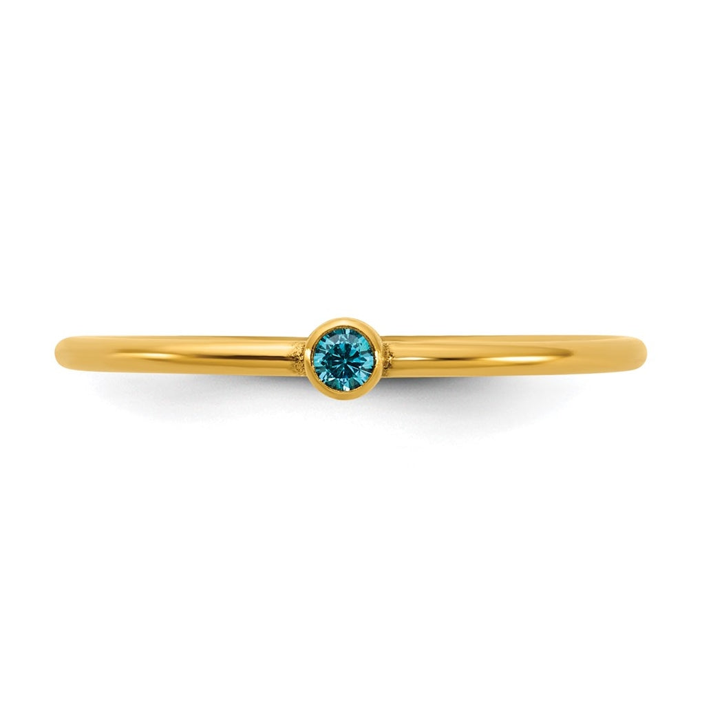 1/20 14K Gold Filled Bezel 1.0mm Stacking Ring