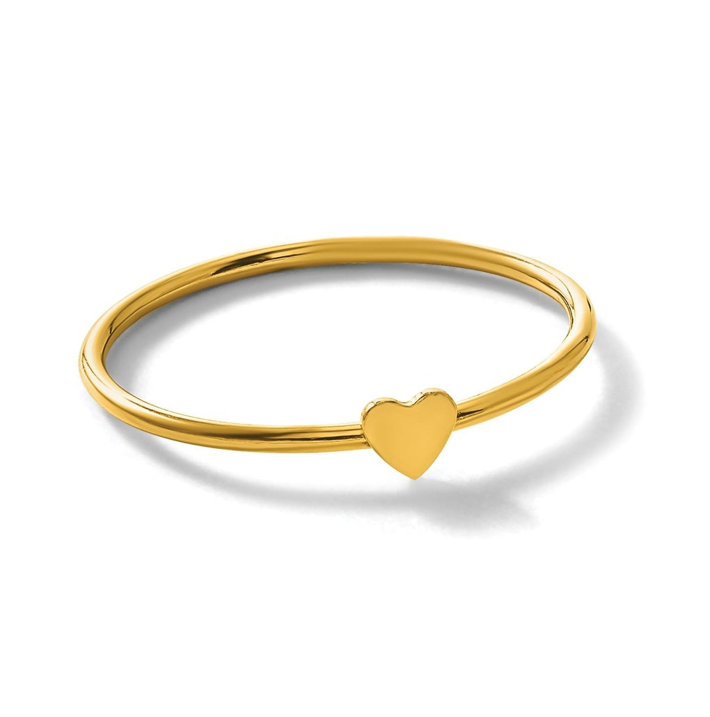 1/20 14K Gold Filled Heart 1.0mm Stacking Ring