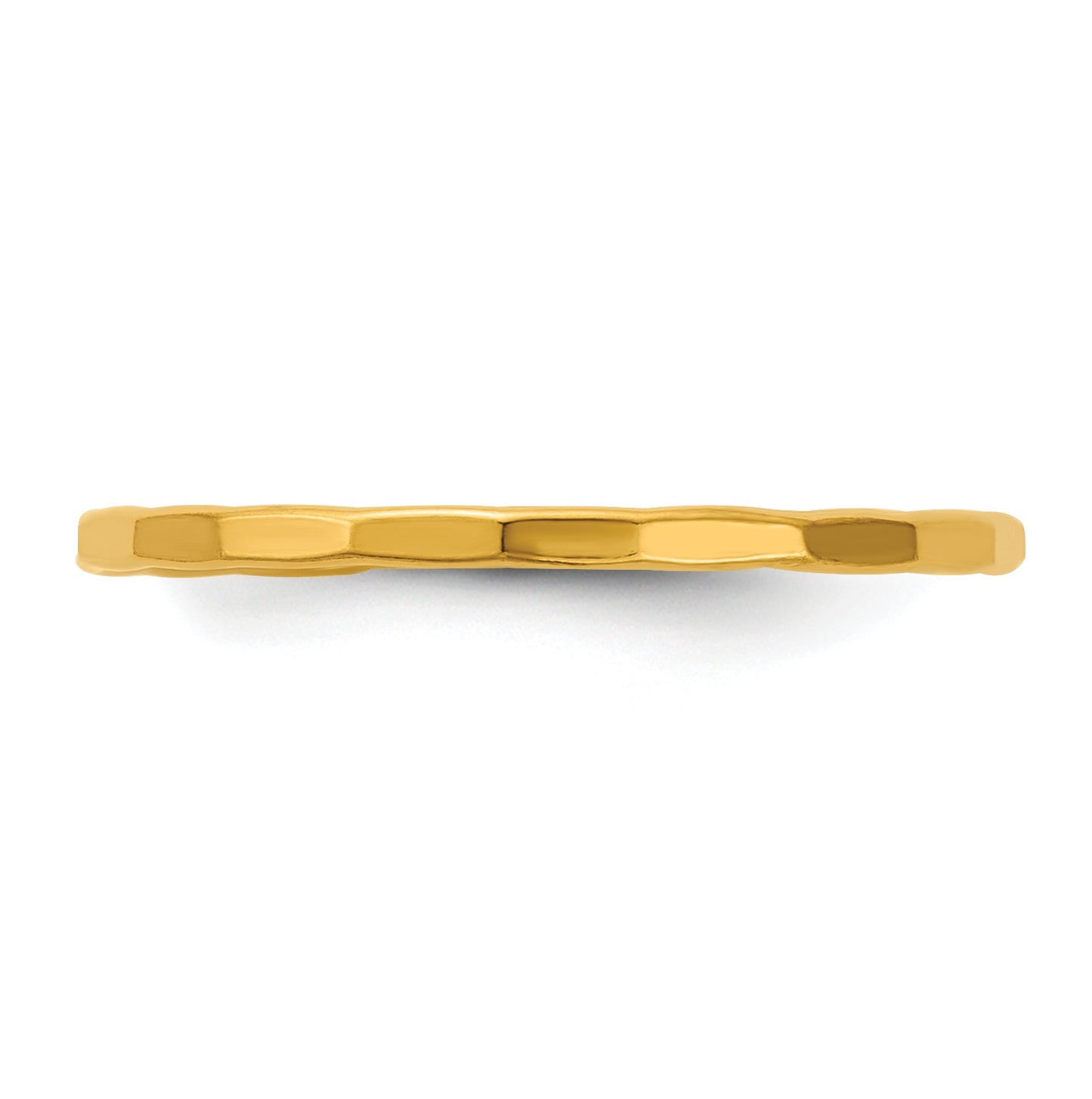 1/20 14K Gold Filled Hammered 1.25mm Stacking Ring