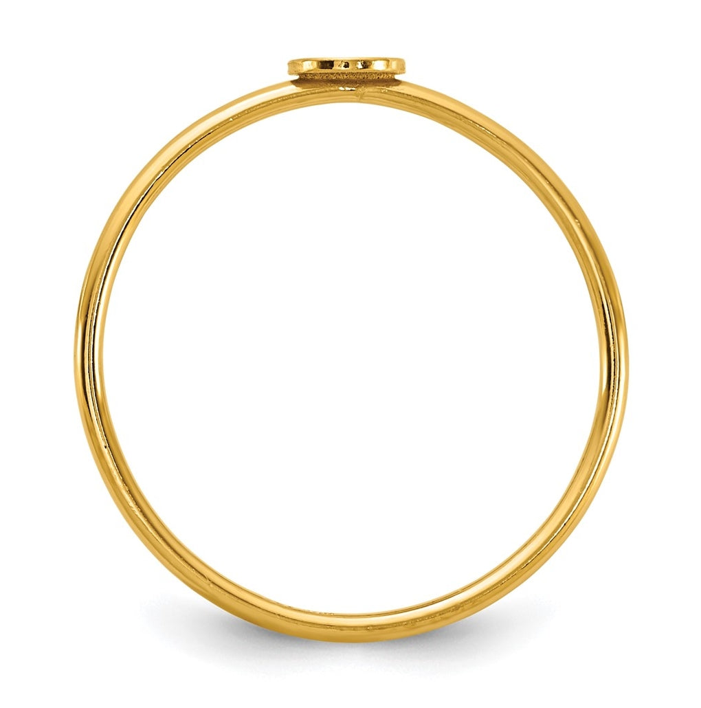 1/20 14K Gold Filled Disc 1.0mm Stacking Ring