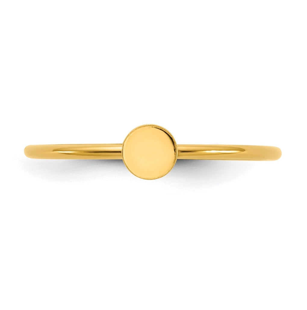 1/20 14K Gold Filled Disc 1.0mm Stacking Ring