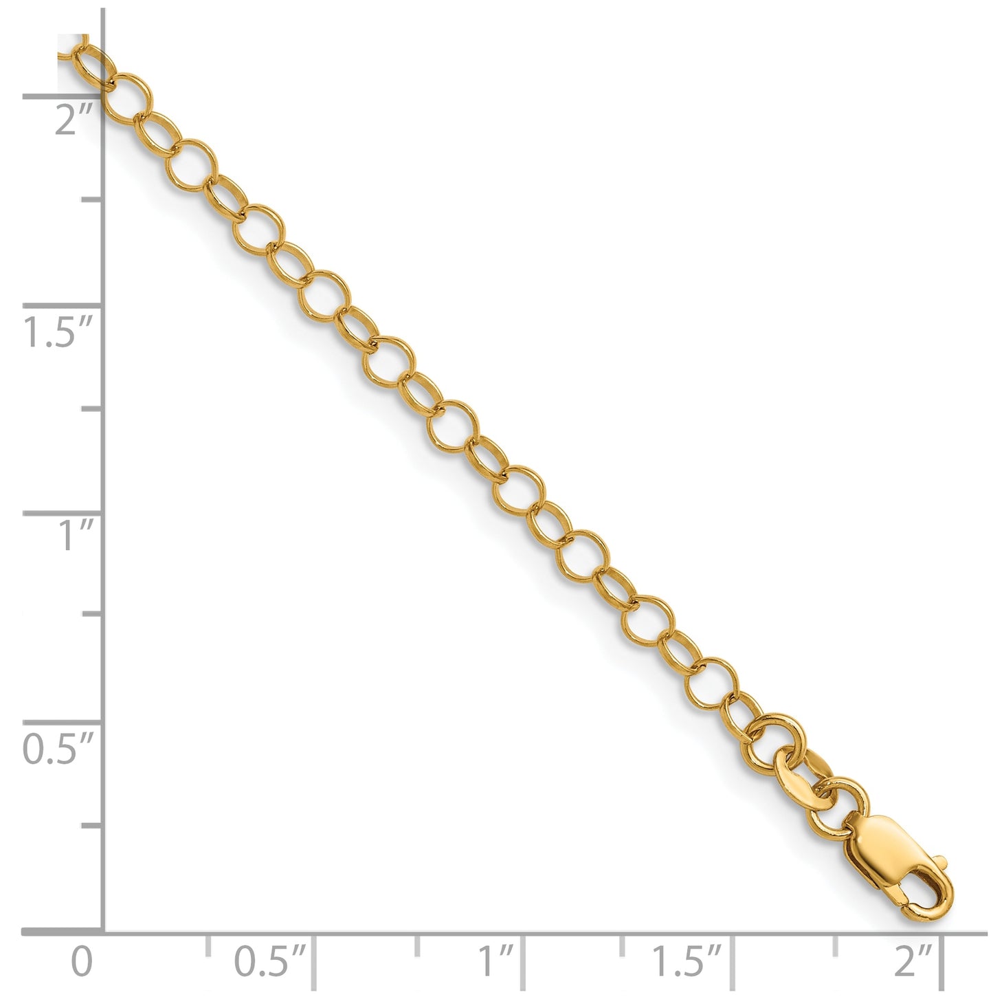 1/20 14K Gold Filled Rolo with Lobster Clasp Chain
