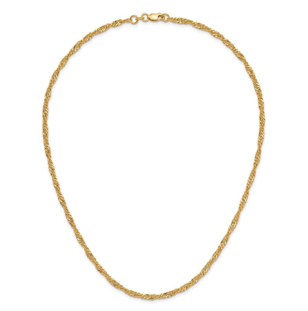 1/20 14K Gold Filled Singapore with Lobster Clasp Chain