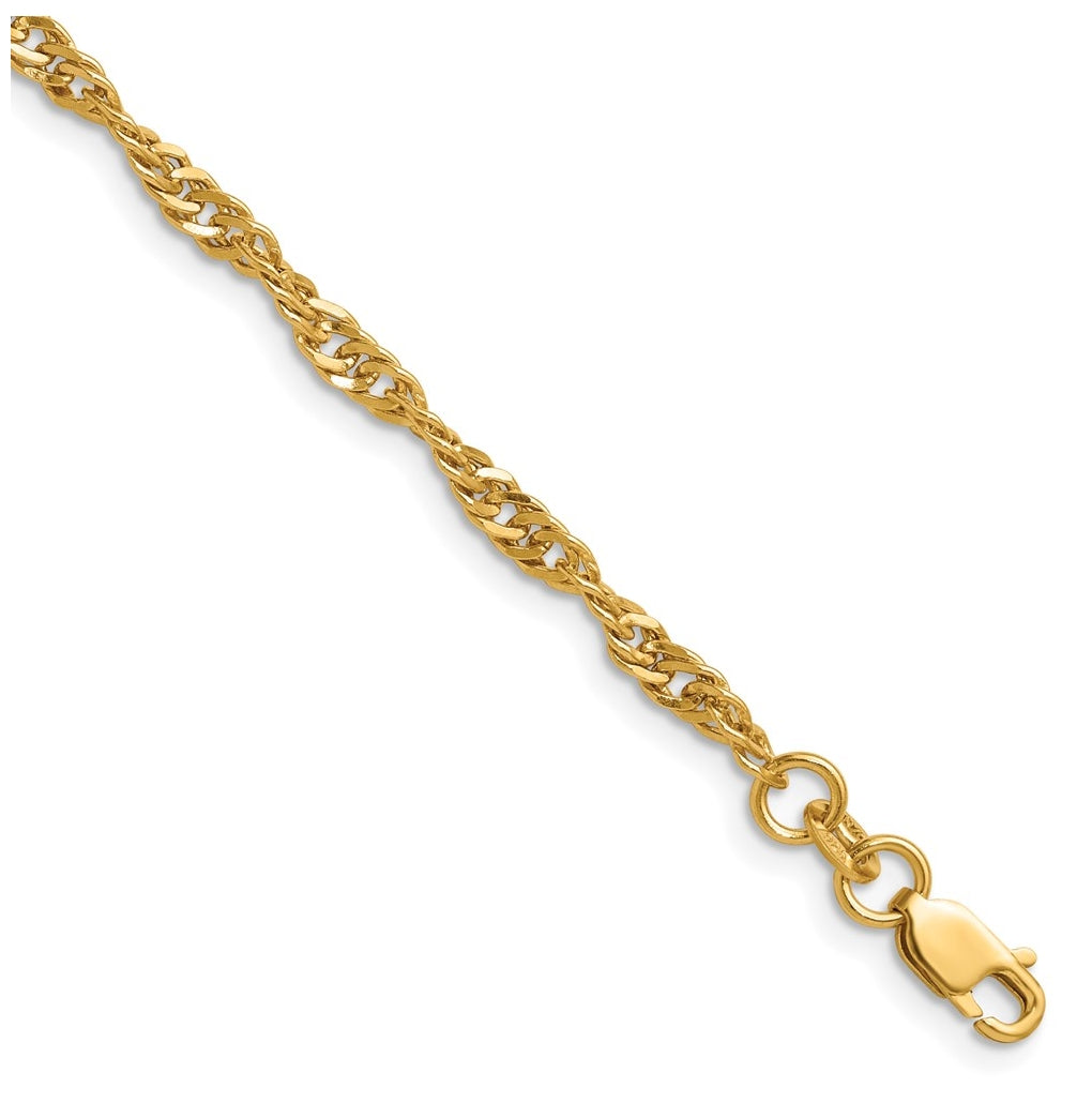 1/20 14K Gold Filled Singapore with Lobster Clasp Chain