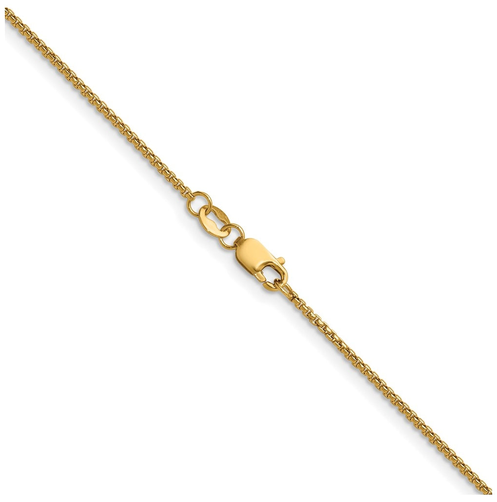 1/20 14K Gold Filled Rnd Venetian Box w/Lobster Clasp Chain