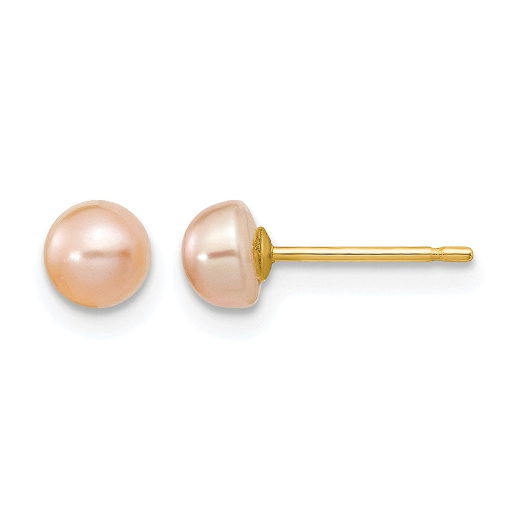 1/20 14K Gold Filled FWC Pearl Stud Post Earrings