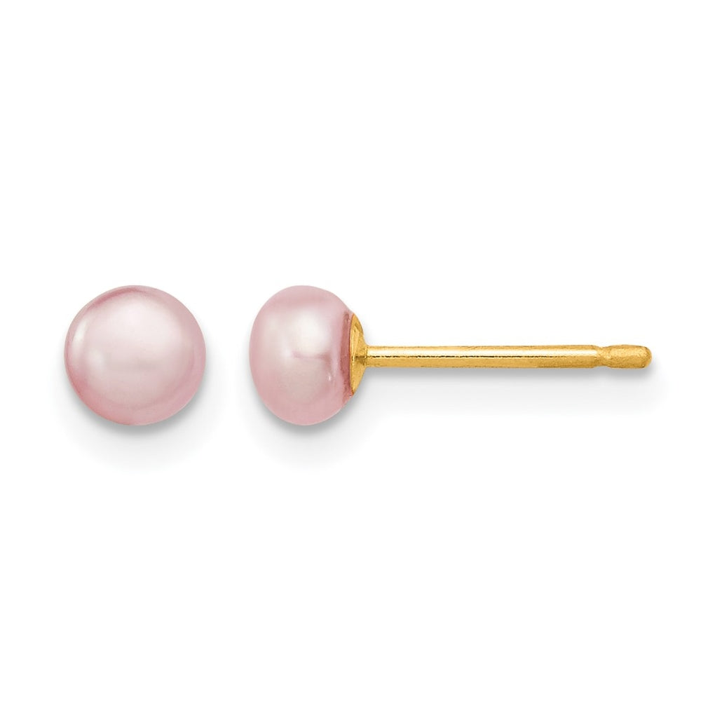 1/20 14K Gold Filled FWC Pearl Stud Post Earrings
