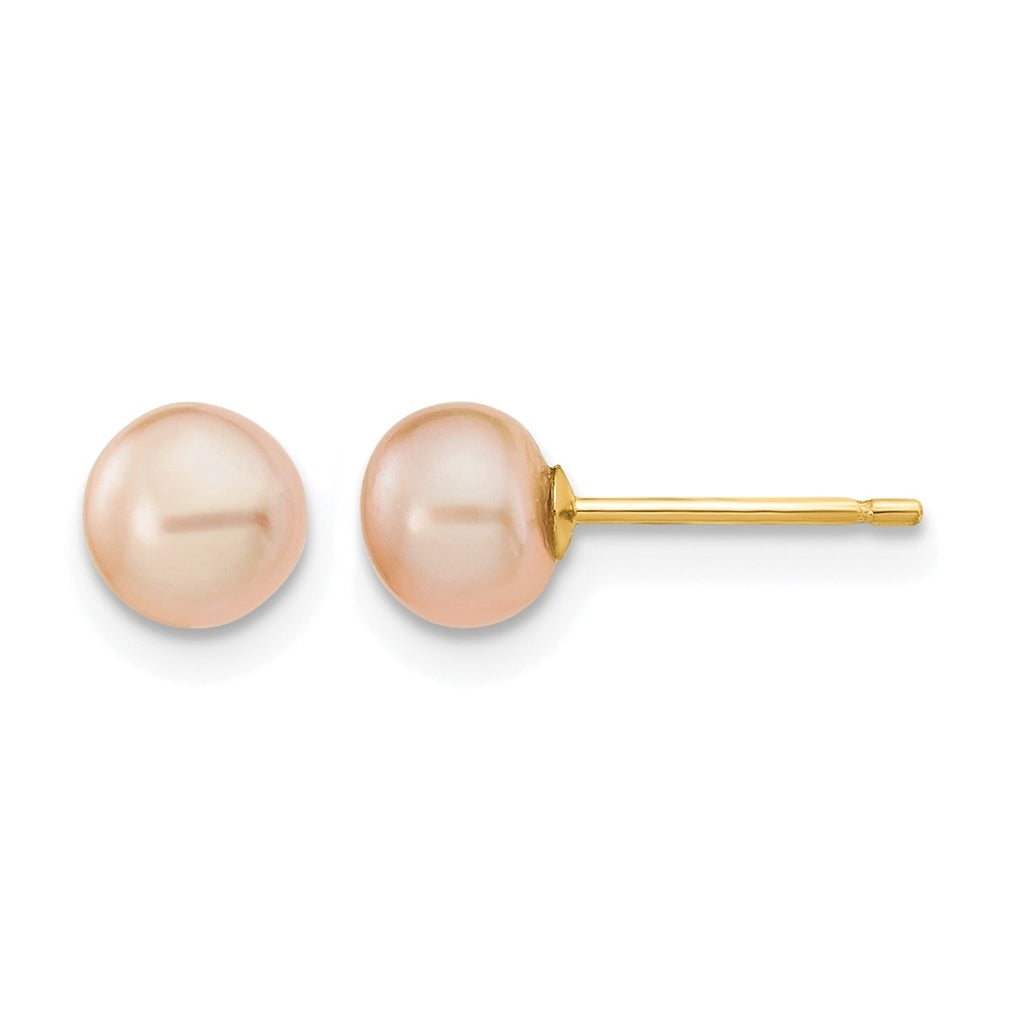 1/20 14K Gold Filled FWC Pearl Stud Post Earrings