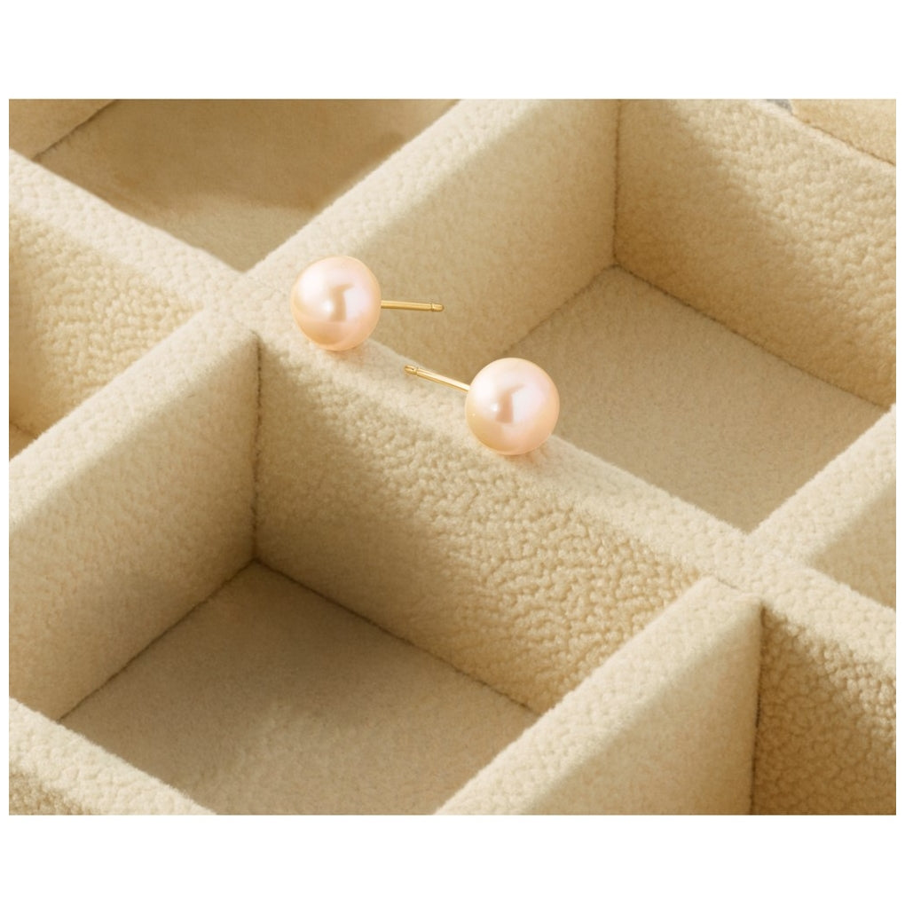 1/20 14K Gold Filled FWC Pearl Stud Post Earrings