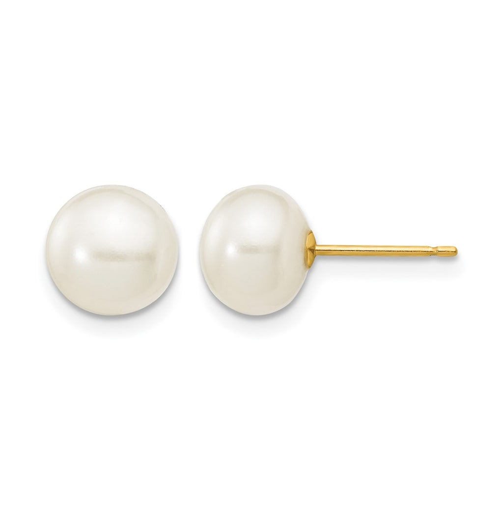 1/20 14K Gold Filled FWC Pearl Stud Post Earrings