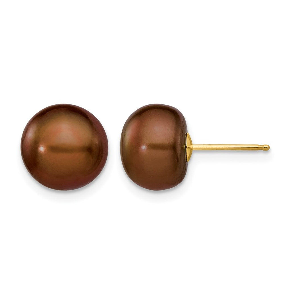1/20 14K Gold Filled FWC Pearl Stud Post Earrings