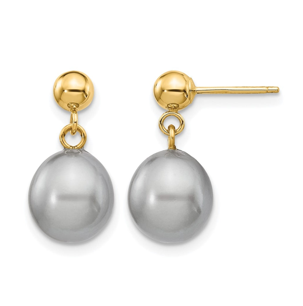 1/20 14K Gold Filled Rice FWC Pearl Post Dangle Earrings
