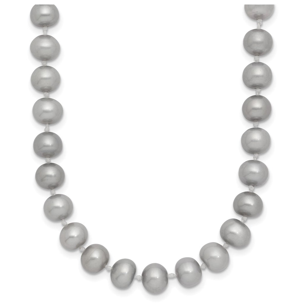 1/20 14K Gold Filled Near Round Grey FWC Pearl Necklace