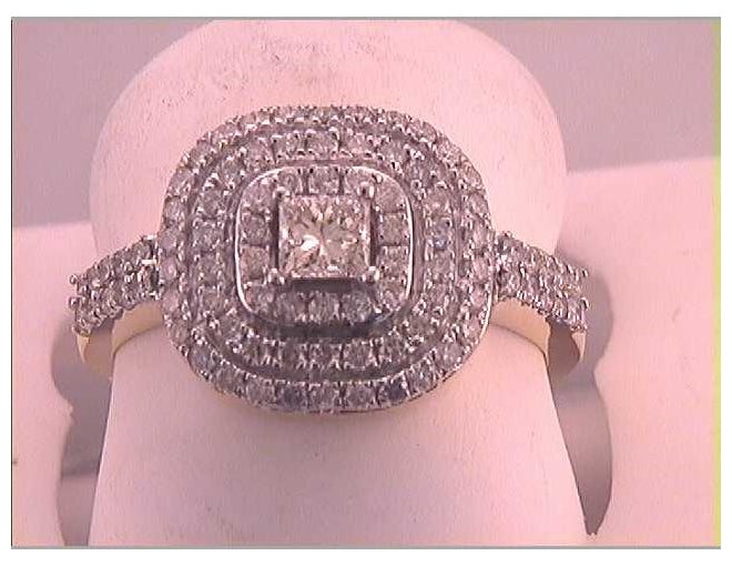 14kt Yellow Gold 1 Ctw Diamond Fashion Ring