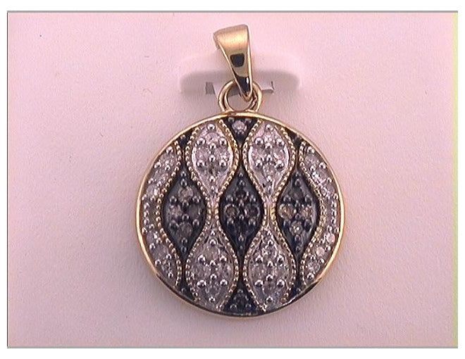 10kt Yellow Gold 1/3ct. Diamond Fashion Brown Pendant