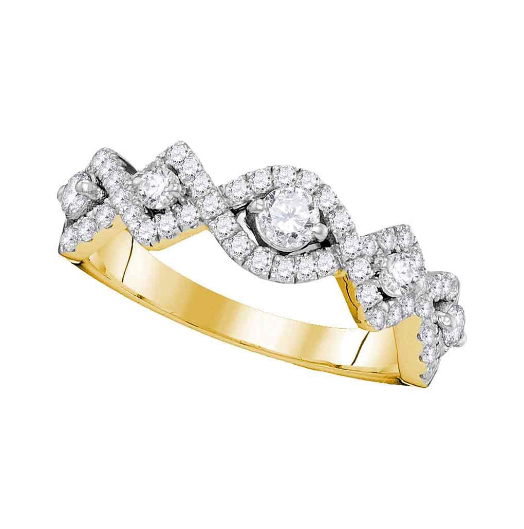 14kt Yellow Gold 7/8ctw Diamond Fashion Band
