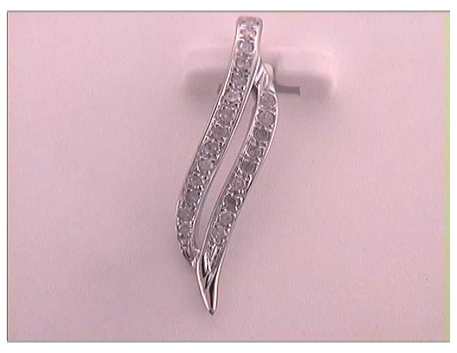 10kt White Gold 1/10ctw Diamond P1 Gift Pendant