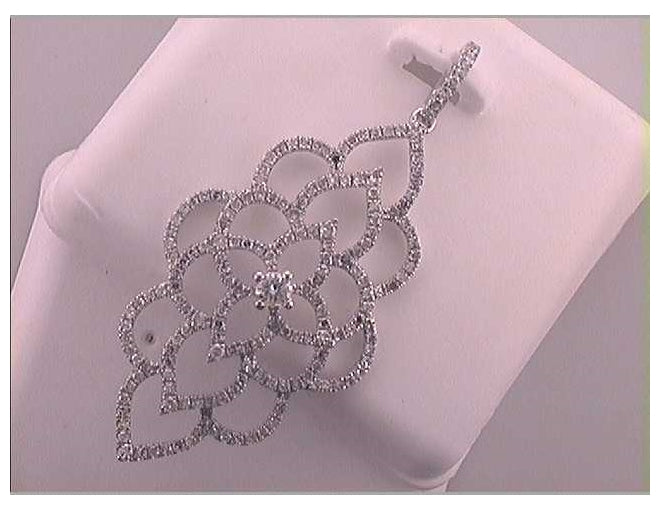 18kt Rose Gold 1/10ctw Diamond 3/4ct-scut Gift Pendant