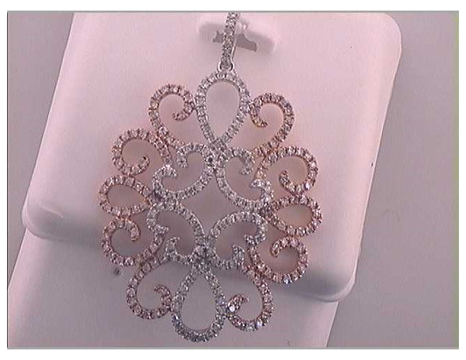 18kt White Gold 1 1/5ct-scut Gift Pendant