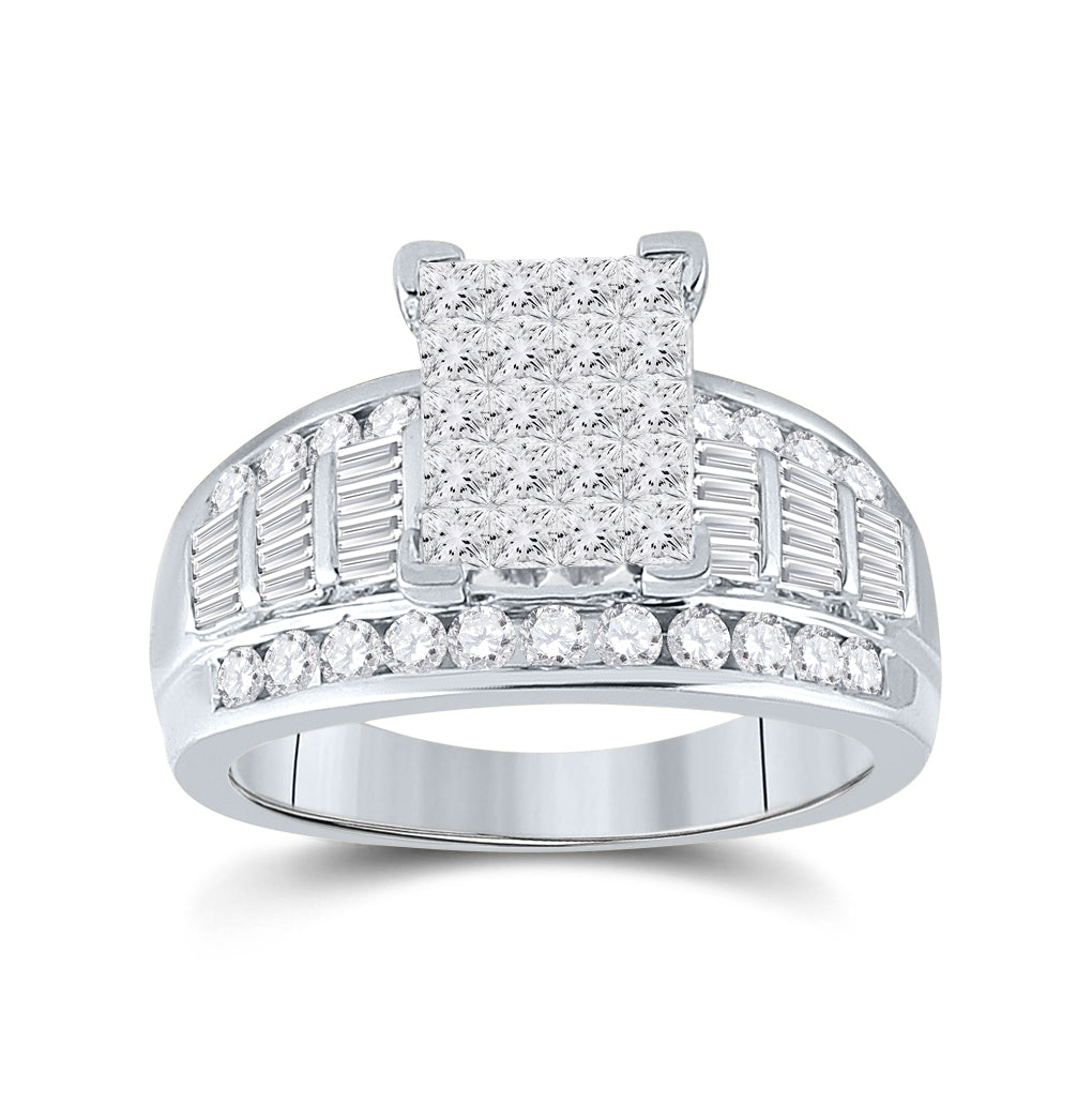 10kt White Gold 1 1/2ct Diamond Cindy Ring Size 11