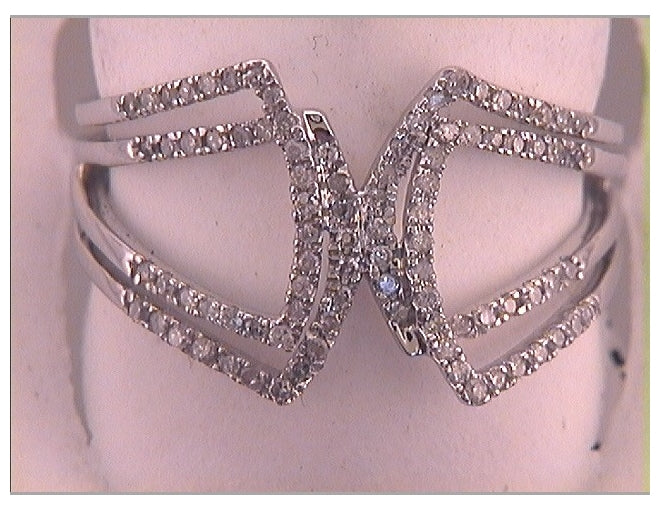 10kt White Gold 1/4ct Diamond Fashion Band