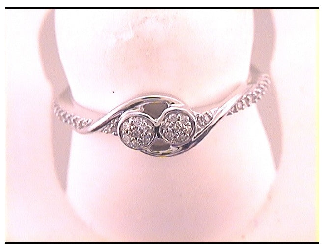 10kt White Gold 1/10ct. Diamond Cn Fashion Ring