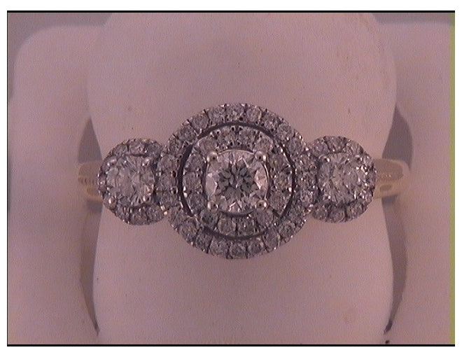 14kt White Gold 1ctw Diamond Bridal Ring Certified