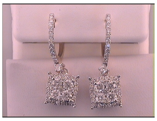 14kt Yellow Gold 1 1/2ct Diamond Fashion Dangling Earring