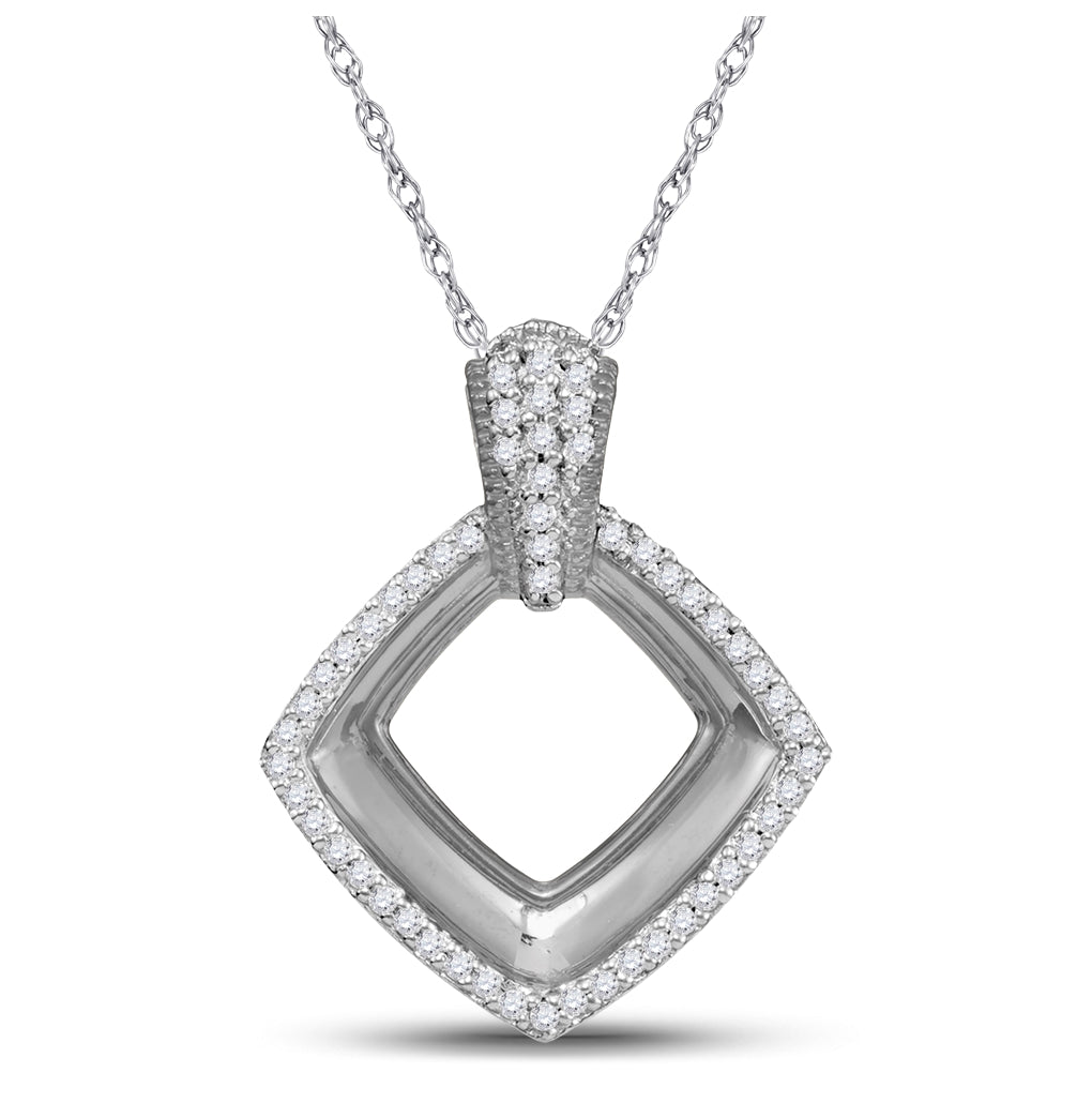 10kt White Gold 1/6ct. Diamond Gift Pendant