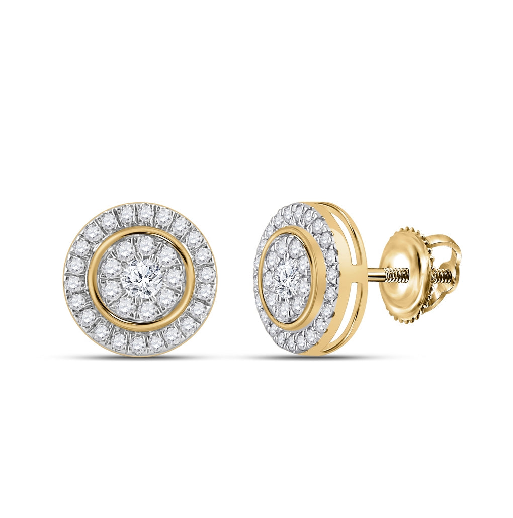 14kt Yellow Gold 1/2ctw Diamond Ana M Round Earring