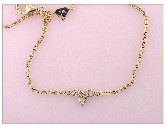 Sterling Silver 1/12 Ctw Diamond Bracelet