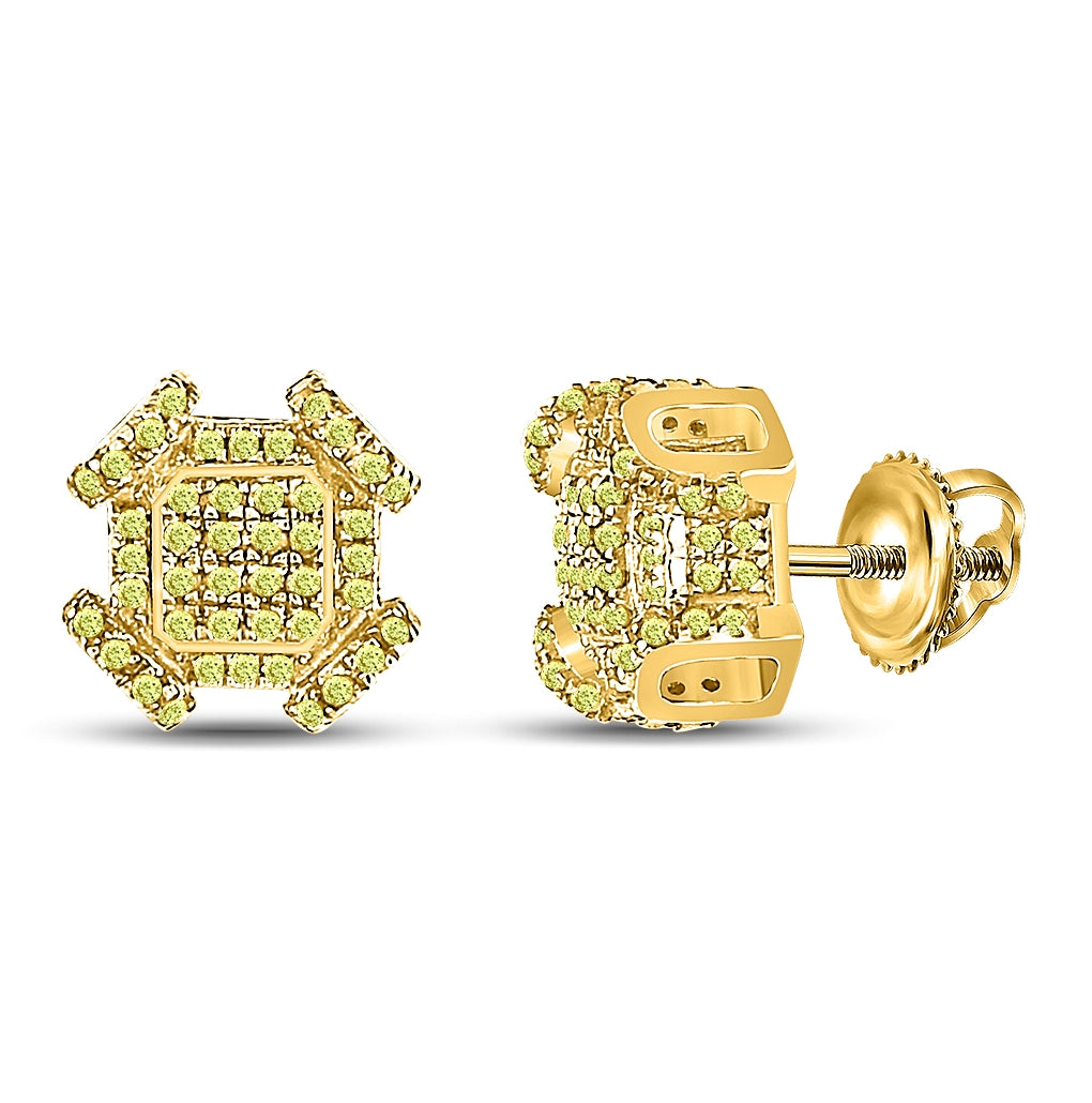 10kt Yellow Gold 3/8ct Diamond Earring