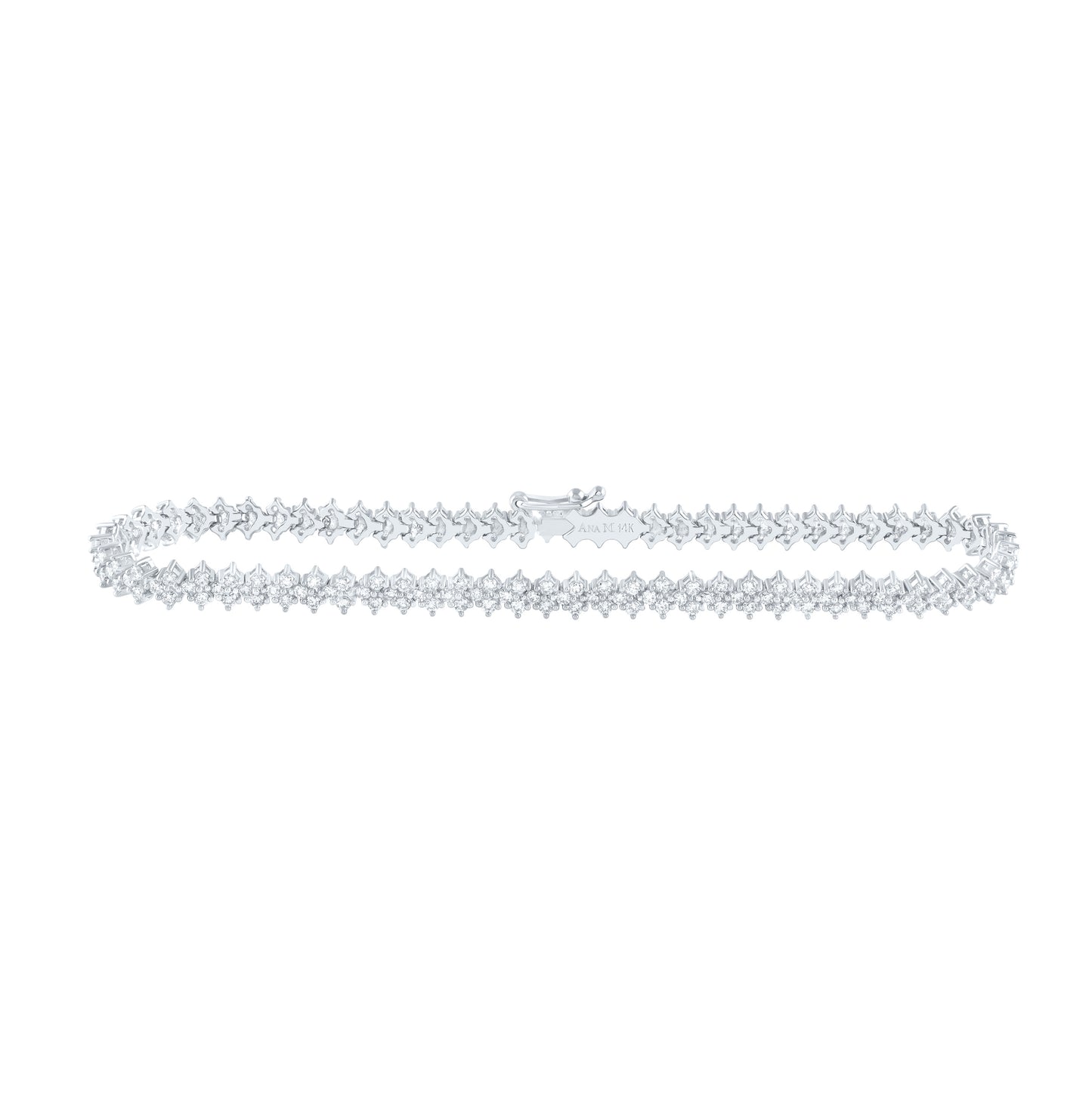 14kt White Gold 2 1/5ctw Diamond Ana M Fashion Bracelet