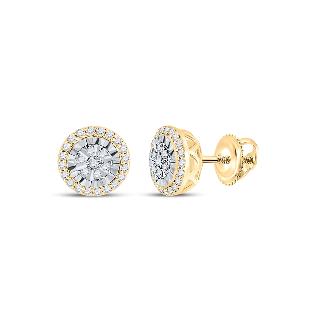 14kt Yellow Gold 1/4ct Diamond Earring