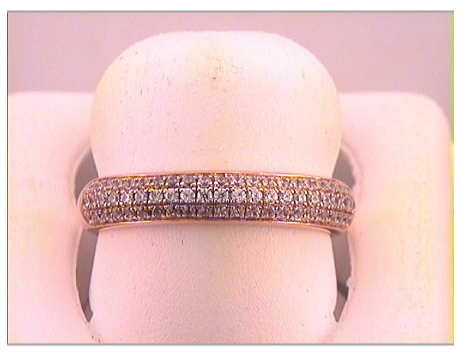 10kt Rose Gold 1/3ctw Diamond Ana M Fashion Ladies Band