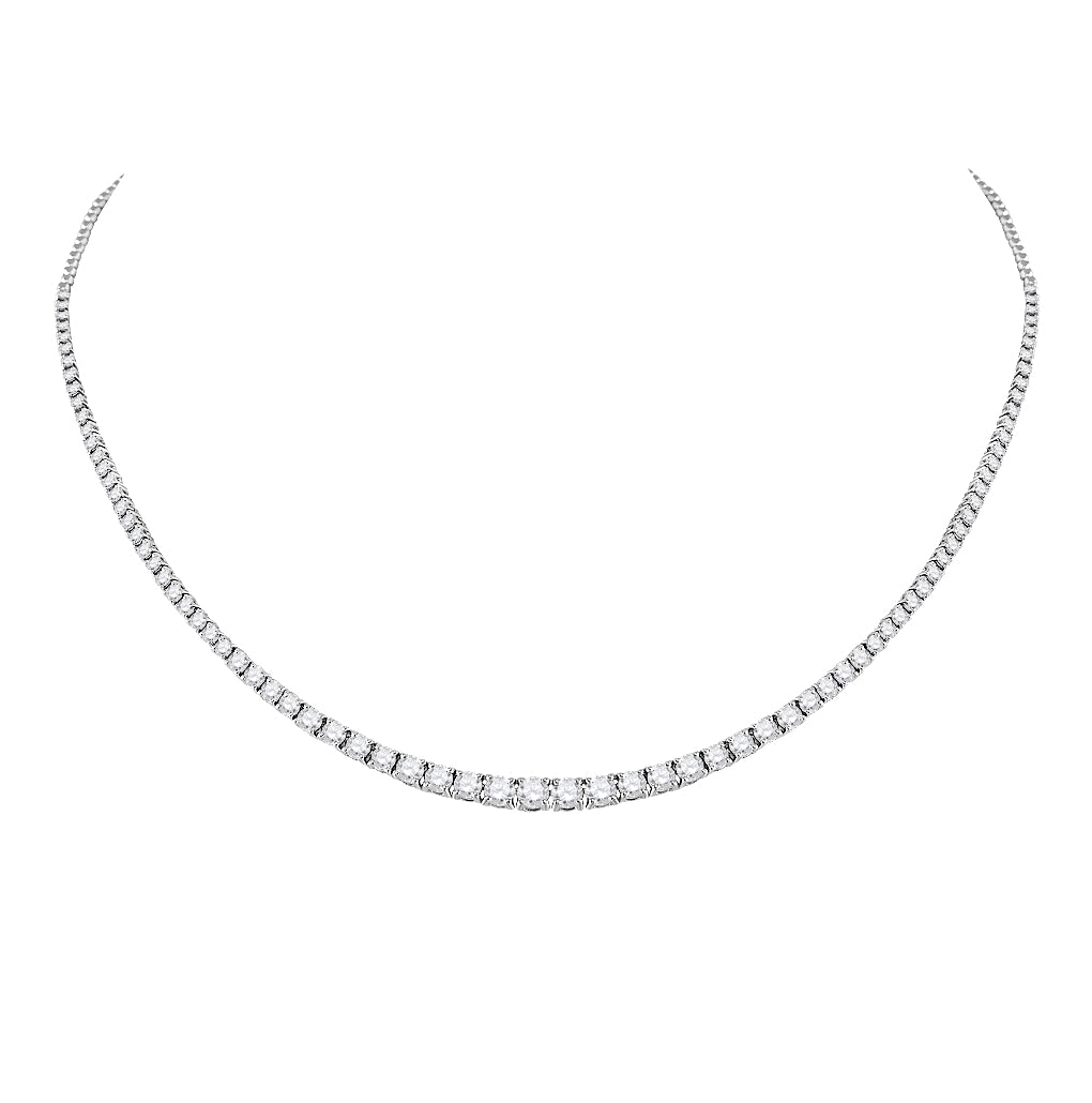 14kt White Gold 4 Ctw Diamond Ana M Fashion Necklace