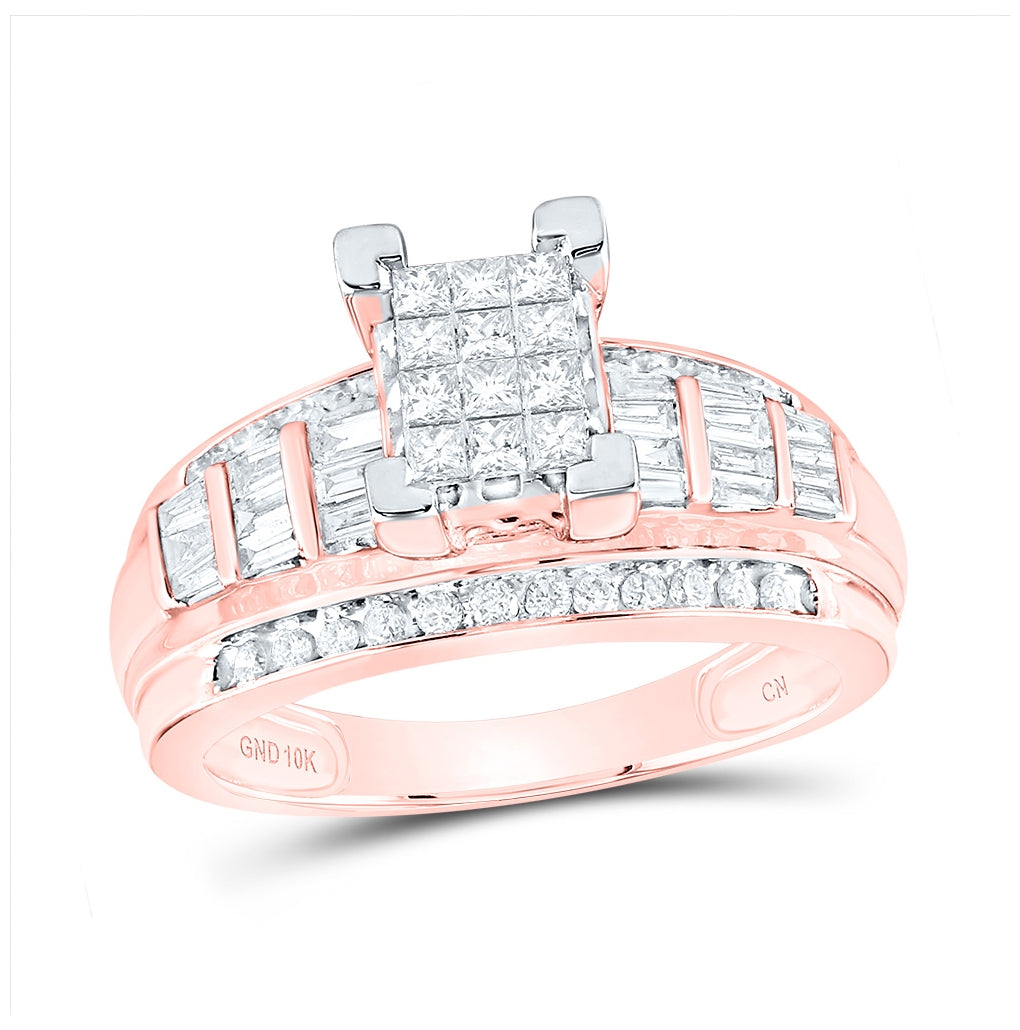 10kt Rose Gold 7/8ct Diamond Cn Cindy Ring