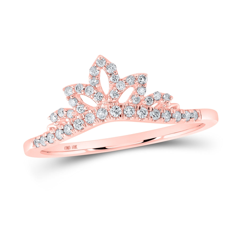 10K Yellow Or White Or Rose Gold Womens Round Diamond Enhancer Wedding Band , Womens Size: 5-10