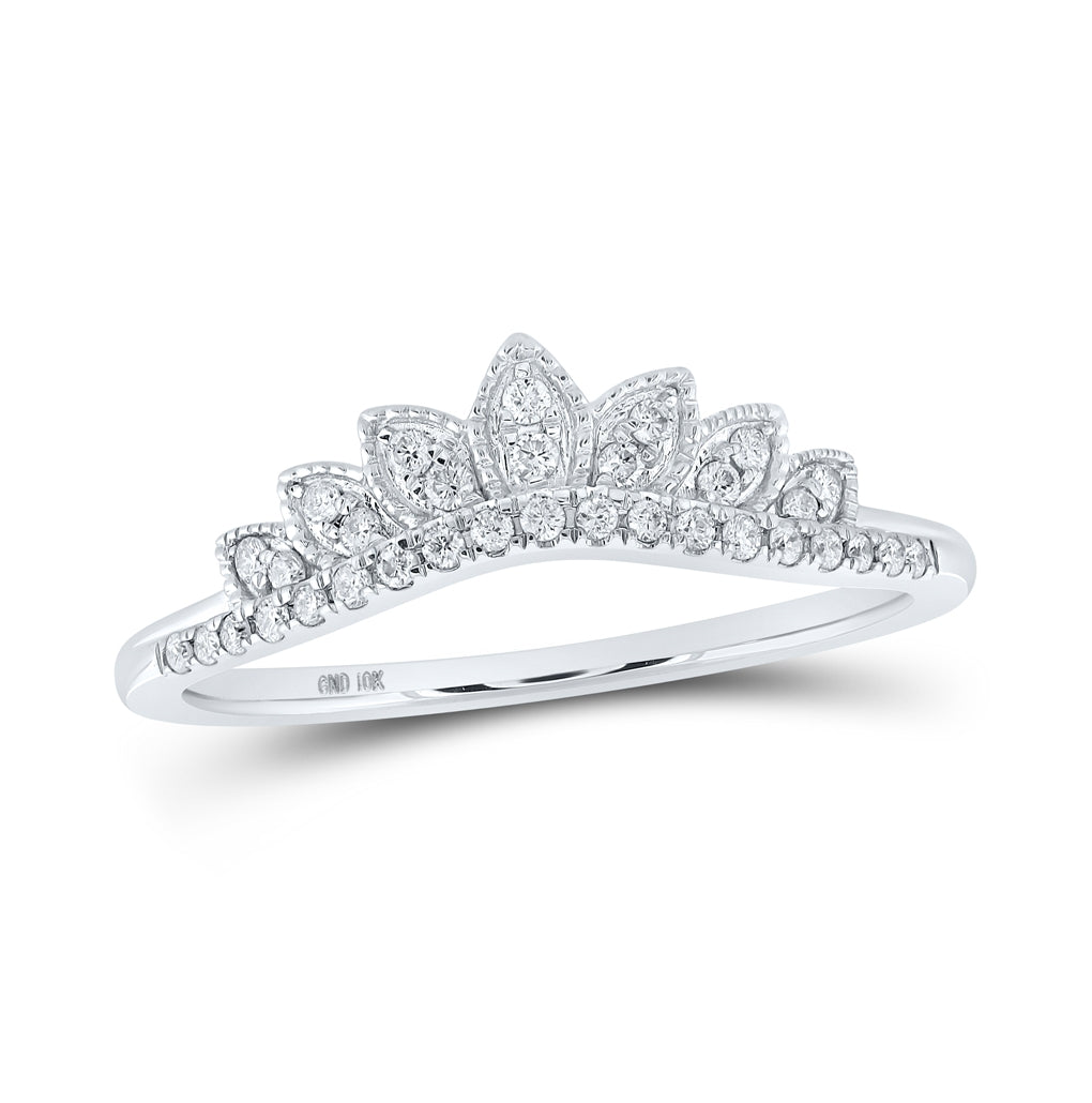 10K Yellow Or White Or Rose Gold Womens Round Diamond Enhancer Wedding Band , Womens Size: 5-10