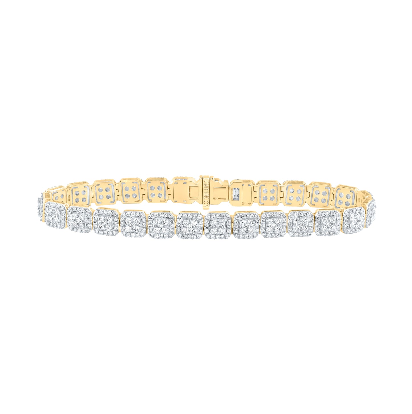 10kt Yellow Gold 6 3/4ctw Diamond Cn Fashion Bracelet(8.50 Inch)
