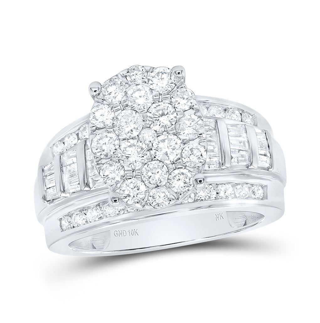 10K White Or Yellow Gold Round Diamond Oval Bridal Wedding Engagement Ring , Womens Size: 5-10