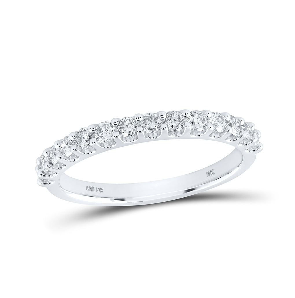 14kt White Gold 1/2ctw Diamond Nk Ladies Band S6
