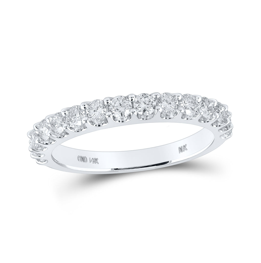 14kt White Gold 7/8ctw Diamond Nk Ladies Band S6