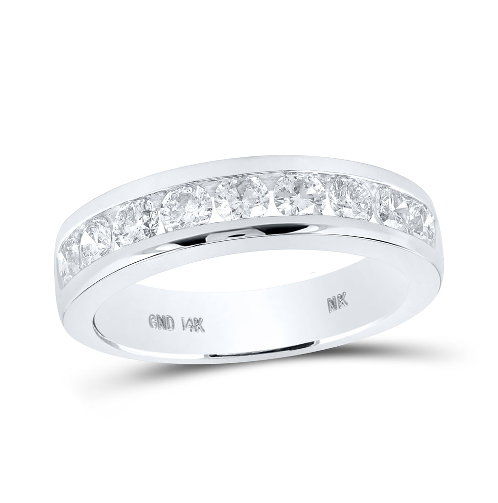 14K Yellow Or White Gold 7/8ctw Diamond Nk Ladies Band