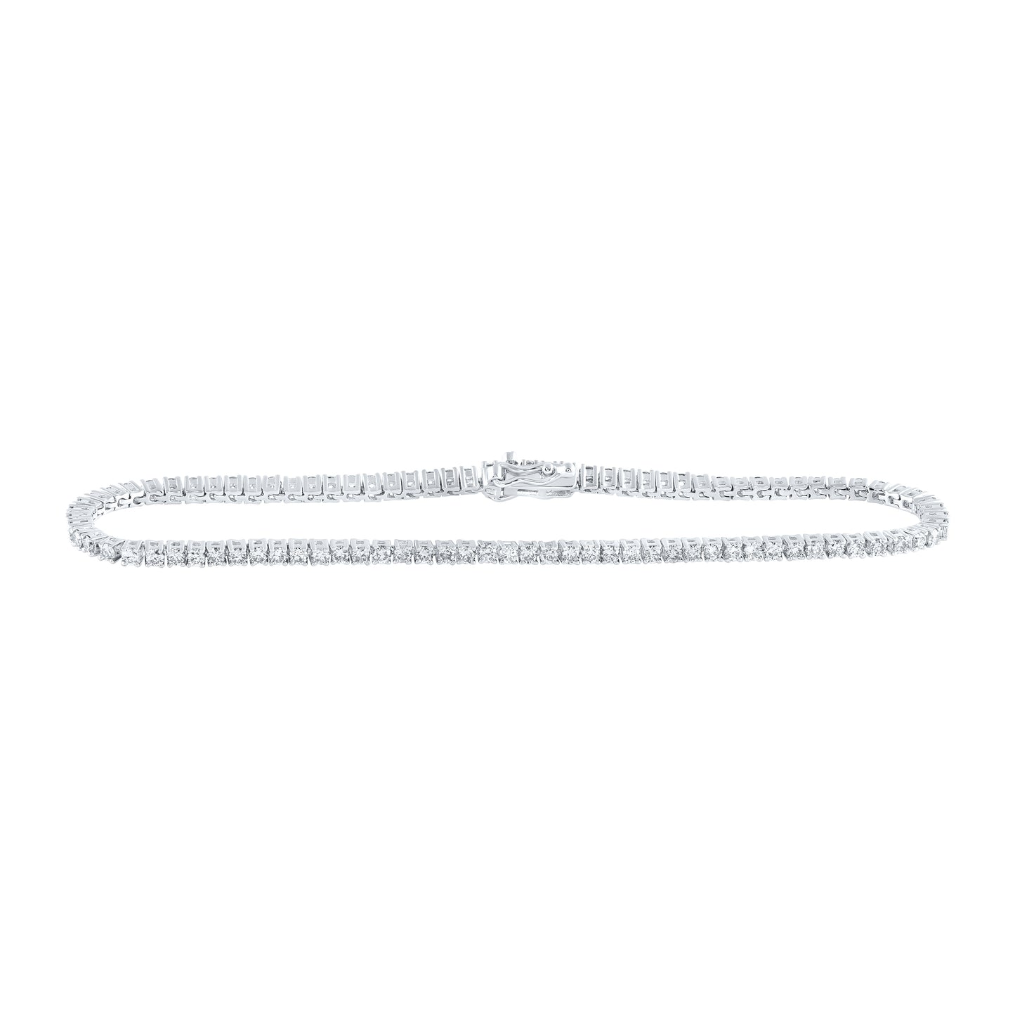 10K White Or Yellow Or Rose Gold Womens Round Diamond Fashion Bracelet