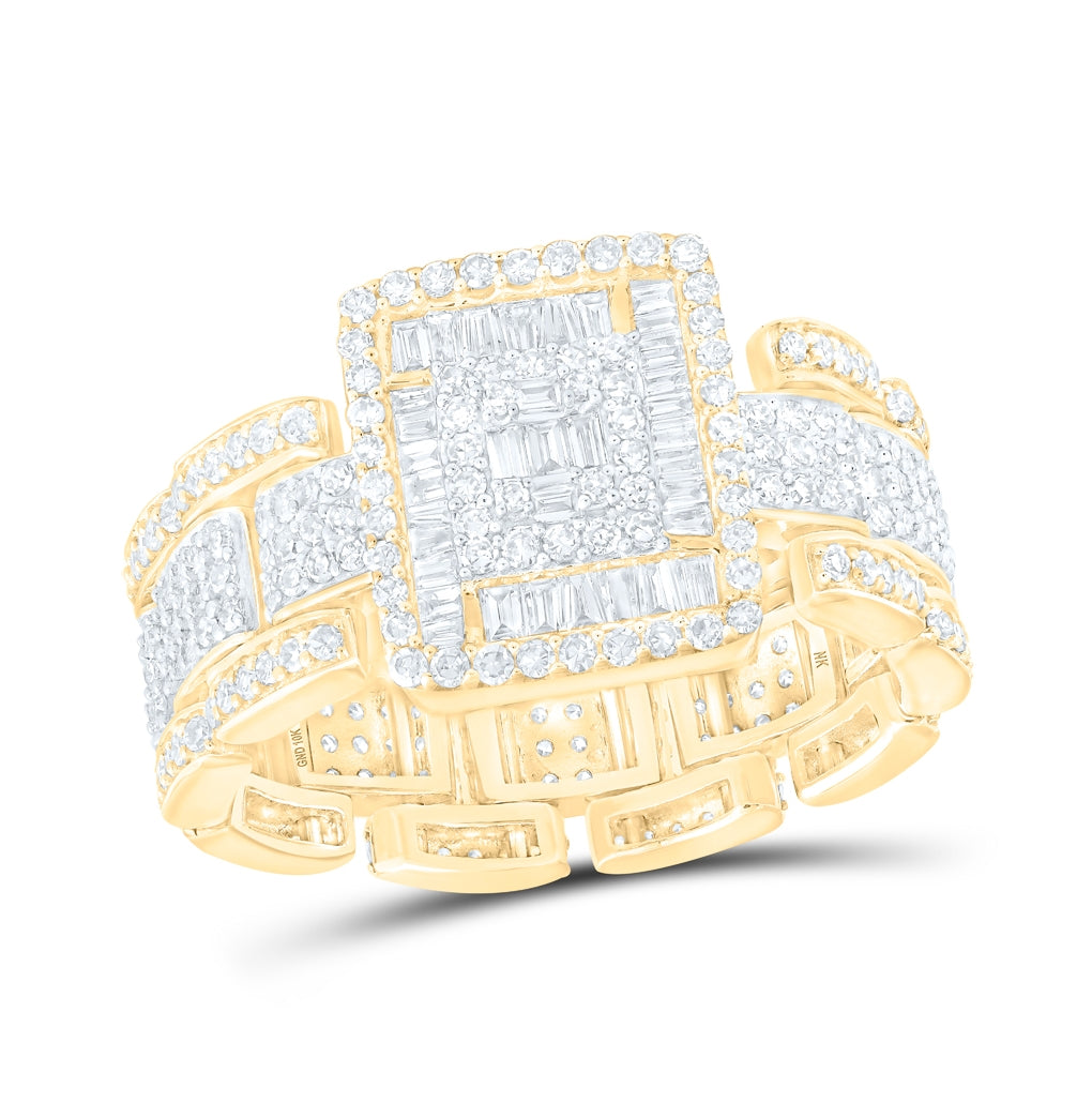 10kt Yellow Gold 2 Ctw Diamond Nk Mens Ring