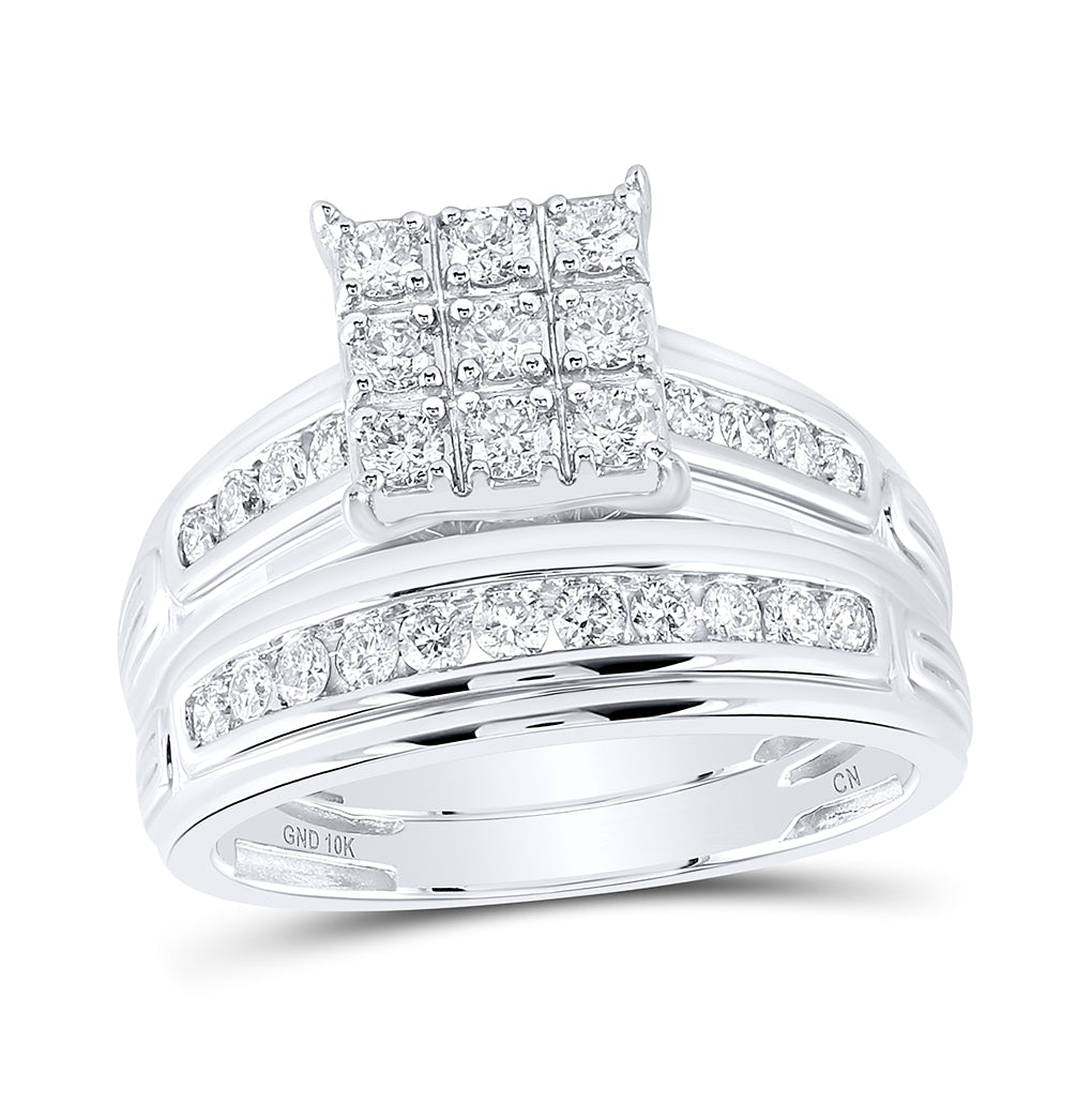 10kt Yellow Or White Gold 1ctw Diamond Cn Fashion Trio Set